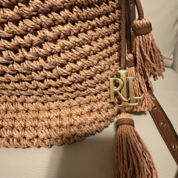 Ralph Lauren Tan Woven Bucket Bag - Picture 5 of 15